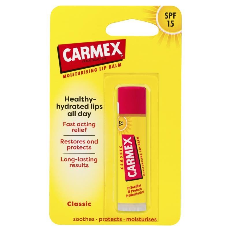 Carmex Moisturising Lip Balm Classic Stick SPF15 4.25g
