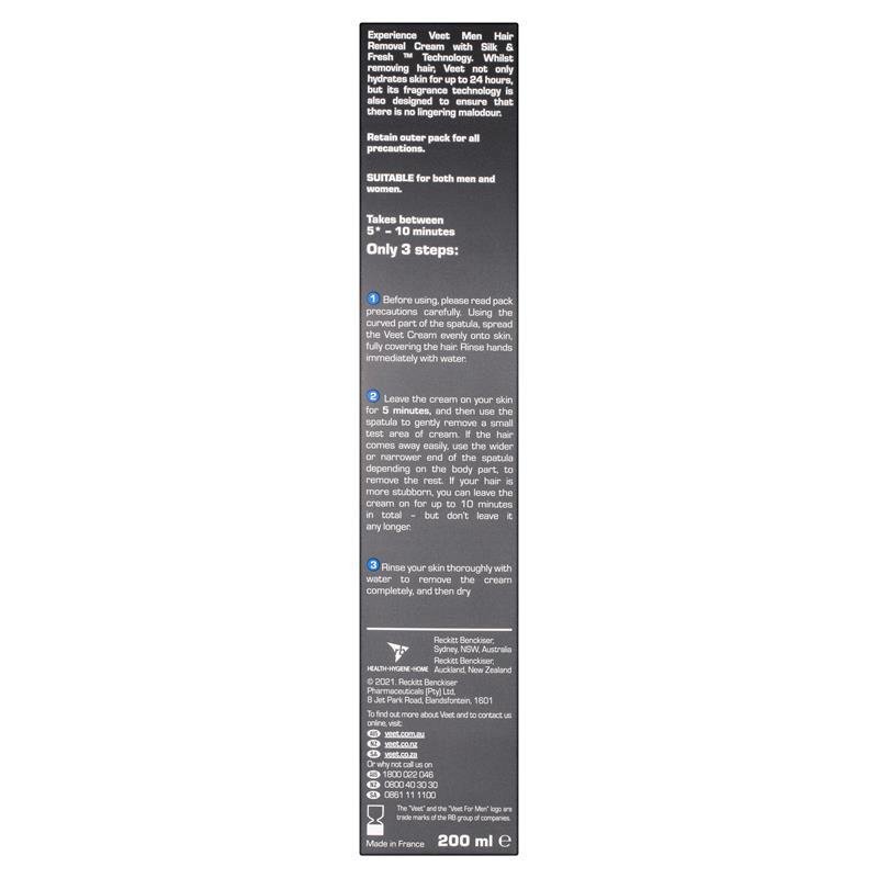 Veet For Men Hair Removal Cream - Sensitive Skin 200mL April 2025