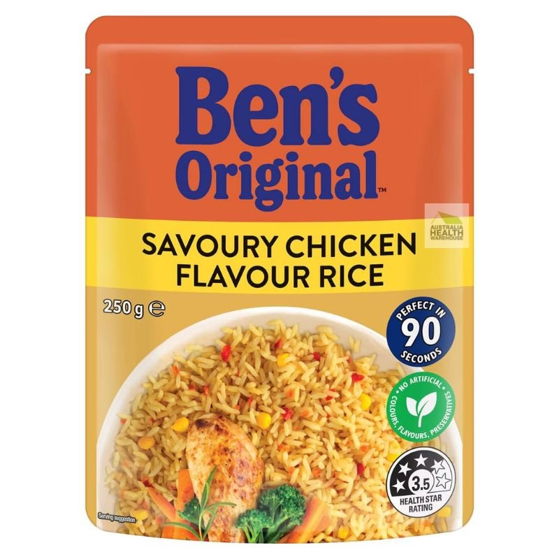 Ben's Original Savoury Chicken Flavour Rice Microwave Rice Pouch 250g