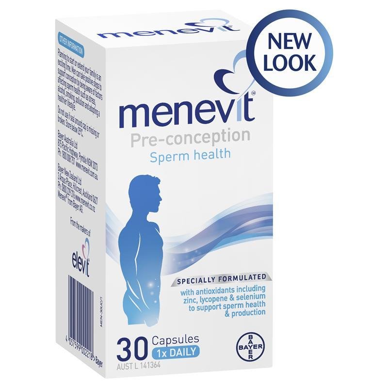 Menevit Pre-Conception Sperm Health 30 Capsules July 2025