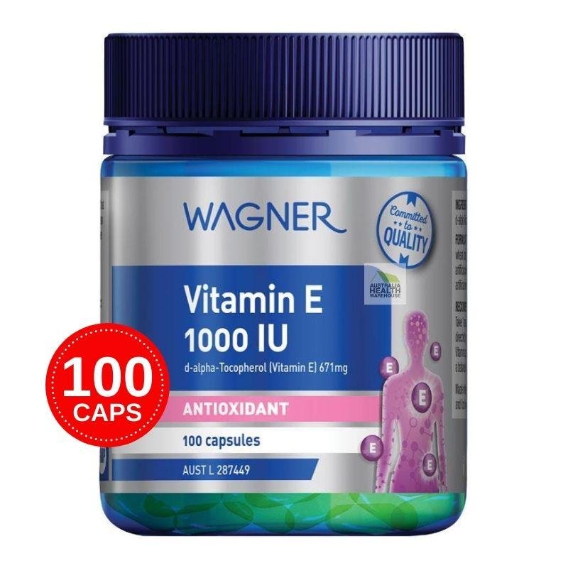 Wagner Vitamin E 1000IU 100 Capsules
