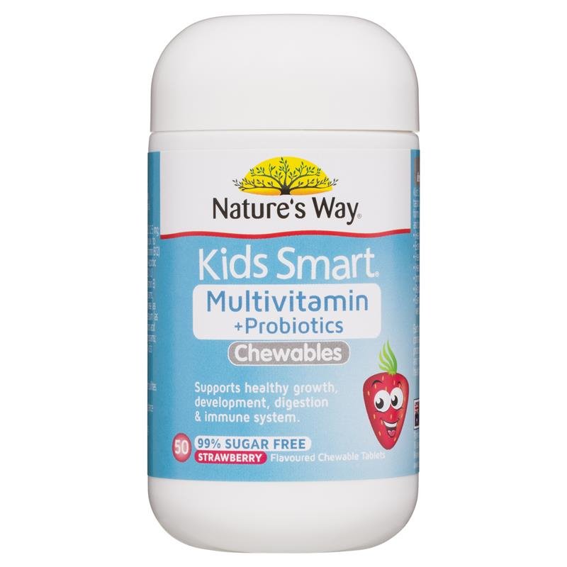 Nature's Way Kids Smart Multivitamin + Probiotics 50 Tablets March 2024