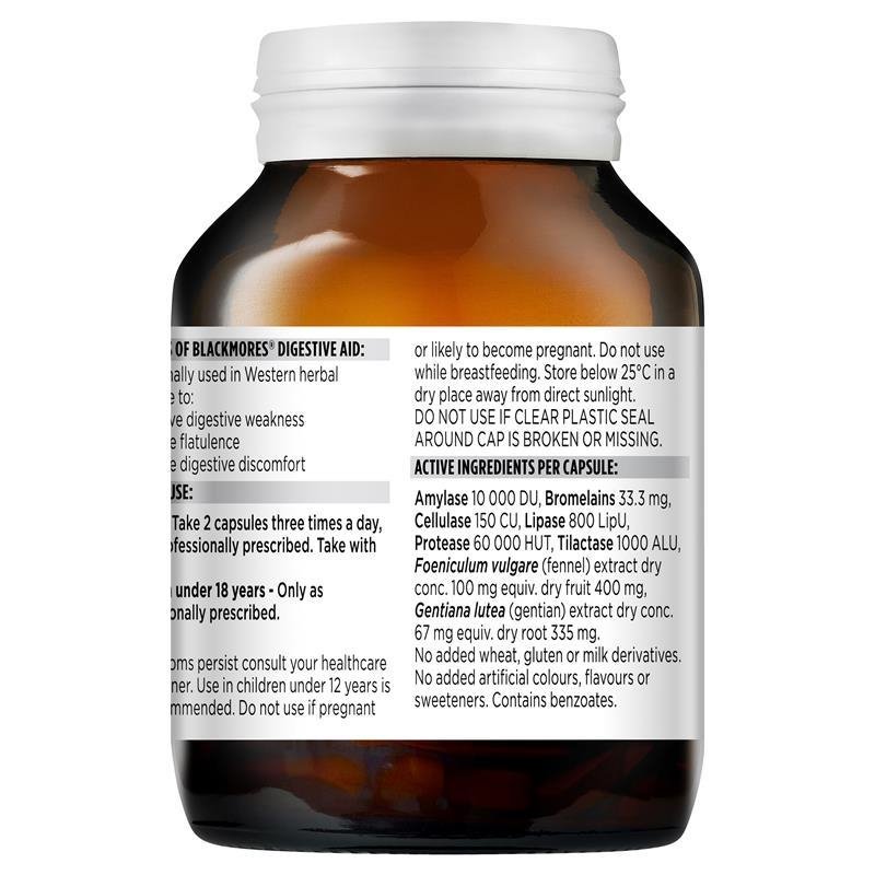 Blackmores Digestive Aid 60 Capsules July 2024
