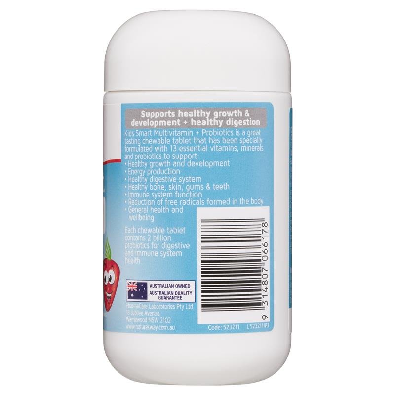 Nature's Way Kids Smart Multivitamin + Probiotics 50 Tablets March 2024