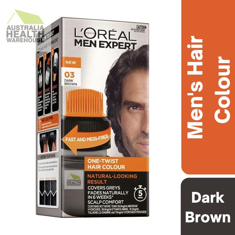 L'Oreal Men Expert One-Twist Hair Colour- Dark Brown 03 Box