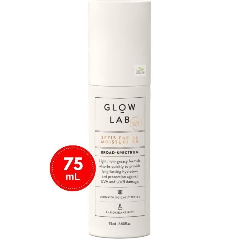 Glow Lab SPF15 Facial Moisturiser 75mL October 2023