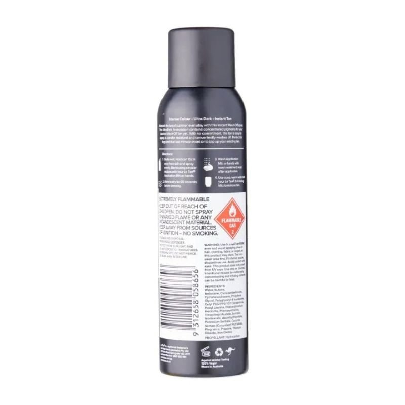 Le Tan Instant Wash Off Tanning Spray Ultra Dark 100g