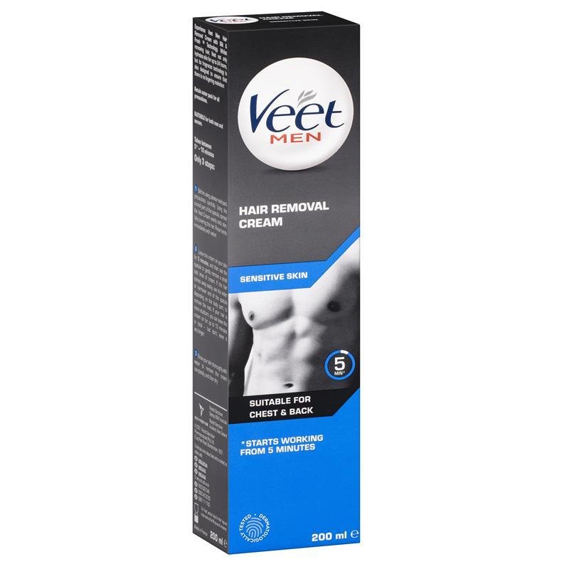 Veet For Men Hair Removal Cream - Sensitive Skin 200mL April 2025