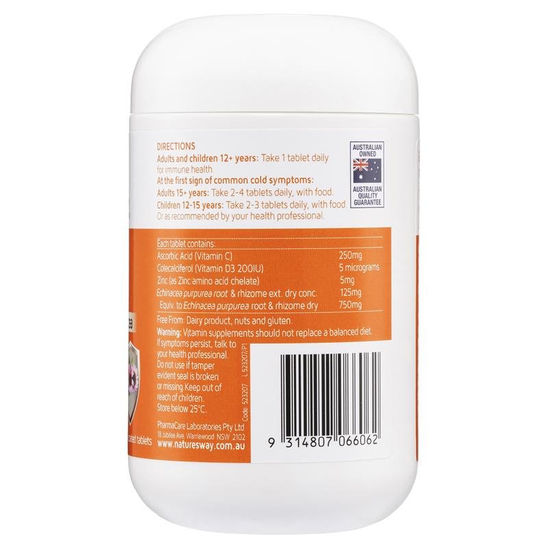 Nature's Way Immune Support 100 Tablets July 2024