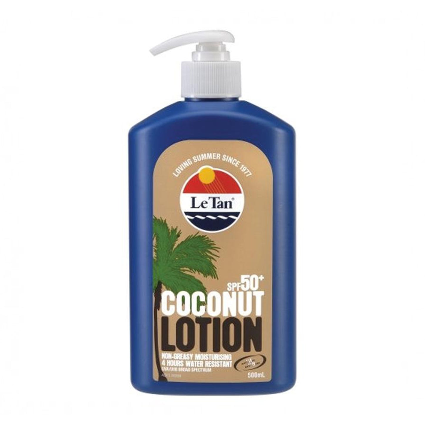 Le Tan SPF 50+ Coconut Sunscreen Lotion 500mL-Sun Screen-Le Tan-Australia Health Warehouse