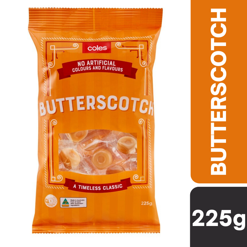 [Expiry Date: 13/05/2026] Coles Butterscotch 225g