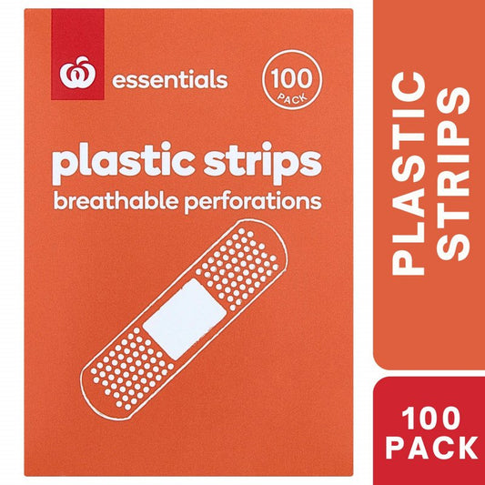 [Expiry Date: 17/05/2028] Woolworths Essentials Plastic Strips 100 Pack
