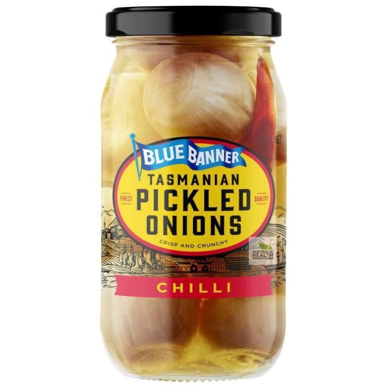 [Expiry: 07/11/2026] Blue Banner Pickled Onions Chilli 525g