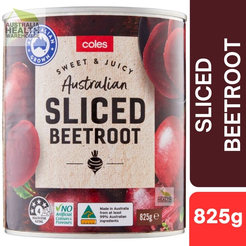 [Expiry Date: 01/06/2028] Coles Australian Sliced Beetroot 825g