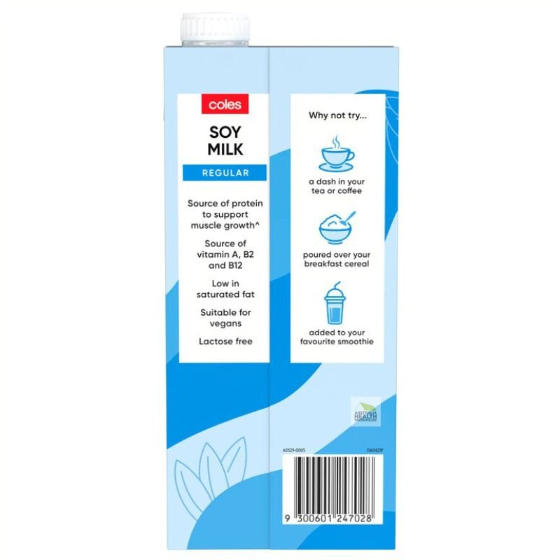 [Expiry: 23/07/2026] Coles Soy Milk Regular 1 Litre