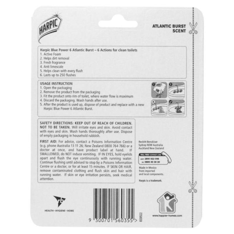 Harpic Blue Power Atlantic Burst Toilet Cleaner 39g