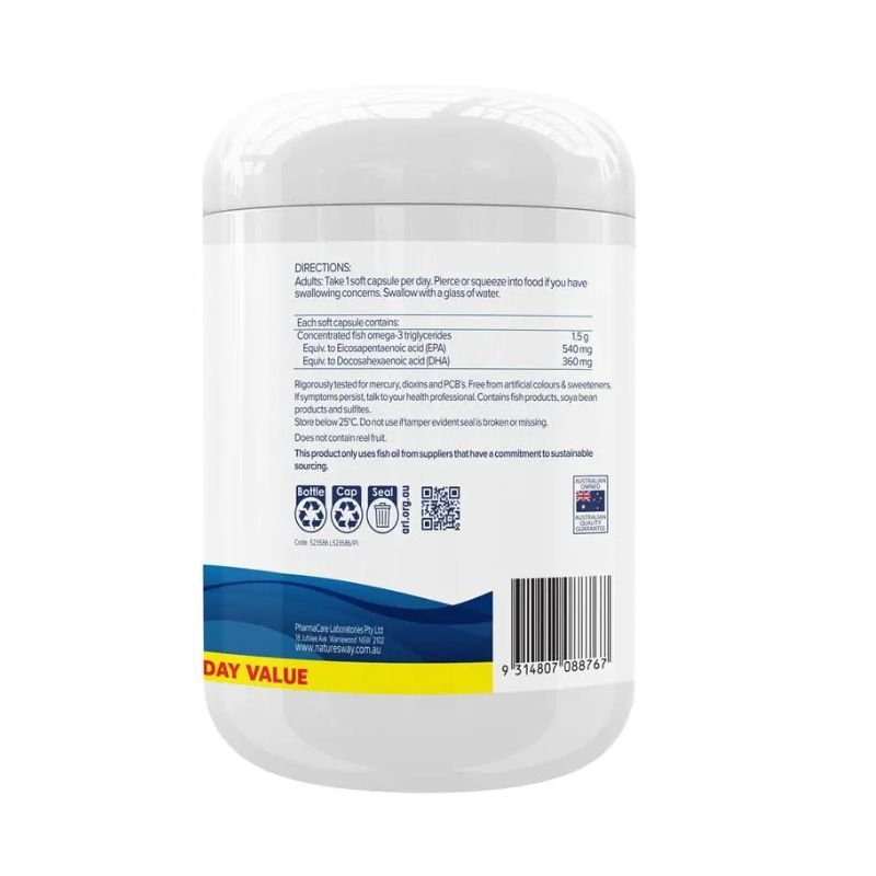 [Expiry: 10/2028] Nature's Way Ultimate Omega 3X Triple Strength 150 Capsules
