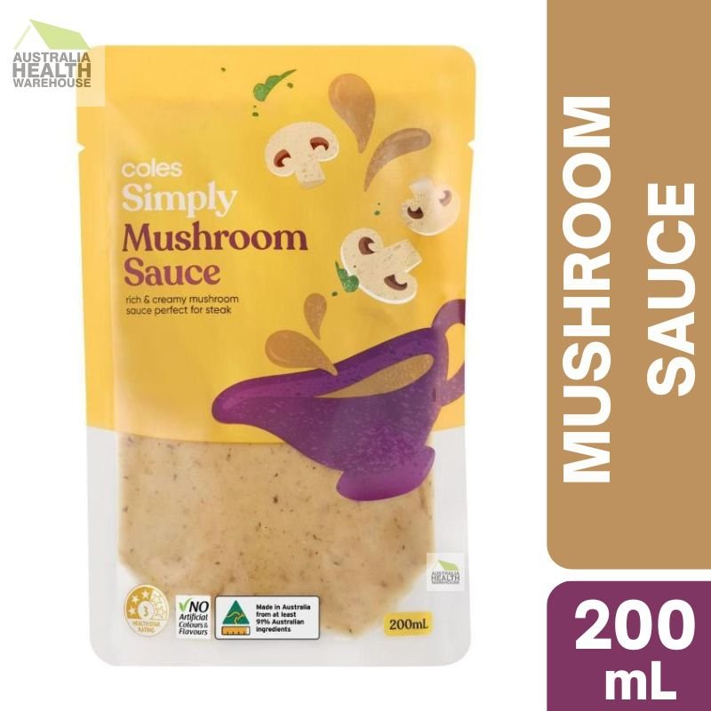 Coles Simply Mushroom Sauce 200mL
