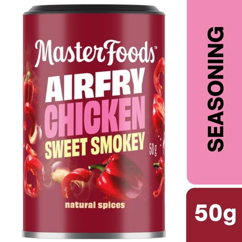[Expiry Date: 03/11/2027] Masterfoods Airfry Chicken Sweet Smokey Seasoning Can 50g