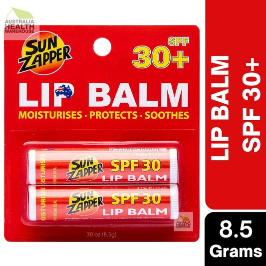 [Expiry: 01/2025] Sun Zapper SPF 30+ Lip Balm Twin Pack 8.5g