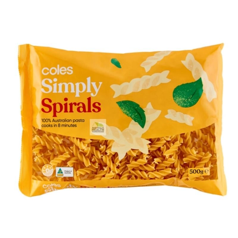 Coles Simply Spirals Pasta 500g