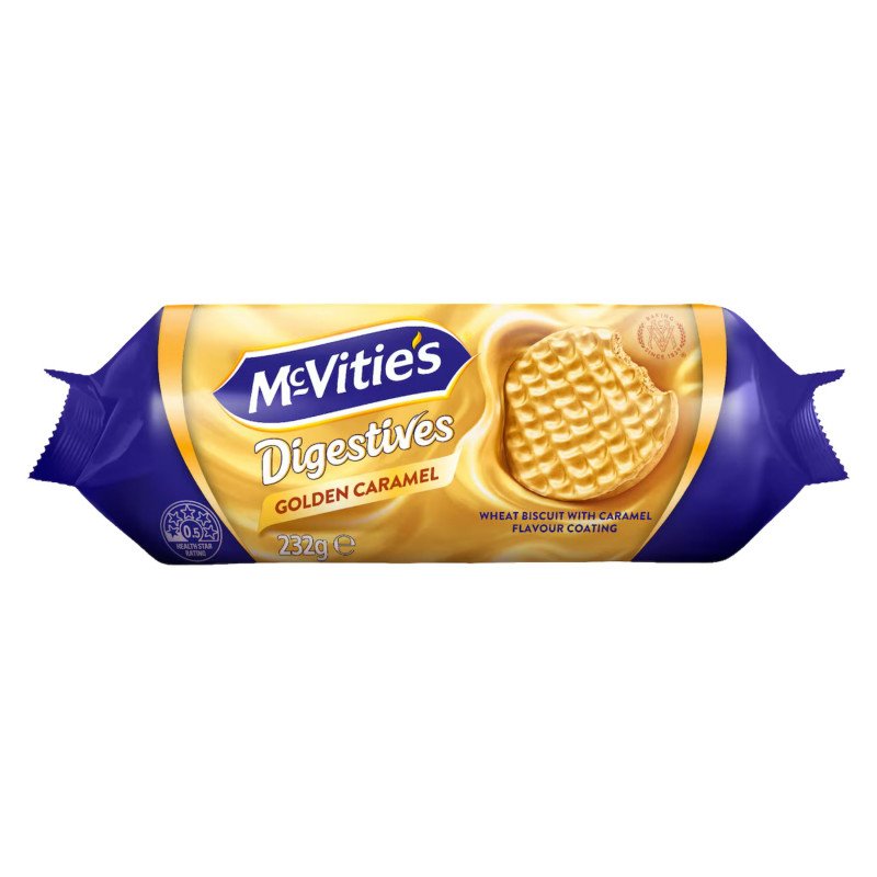 [Expiry Date: 06/06/2026] McVitie's Digestives Golden Caramel 232g
