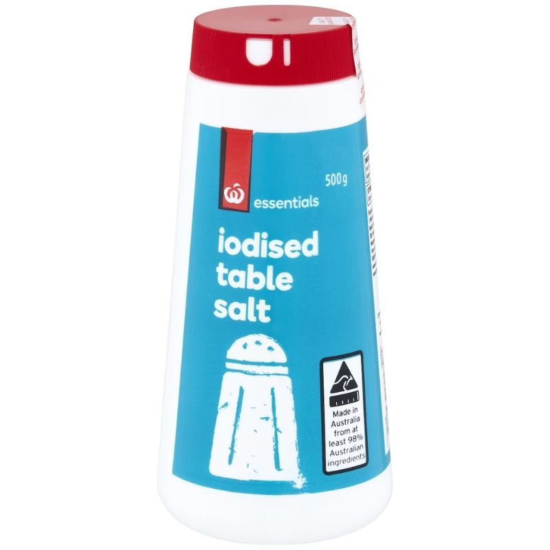 [Expiry:10/09/2027] Woolworths Iodised Table Salt 500g