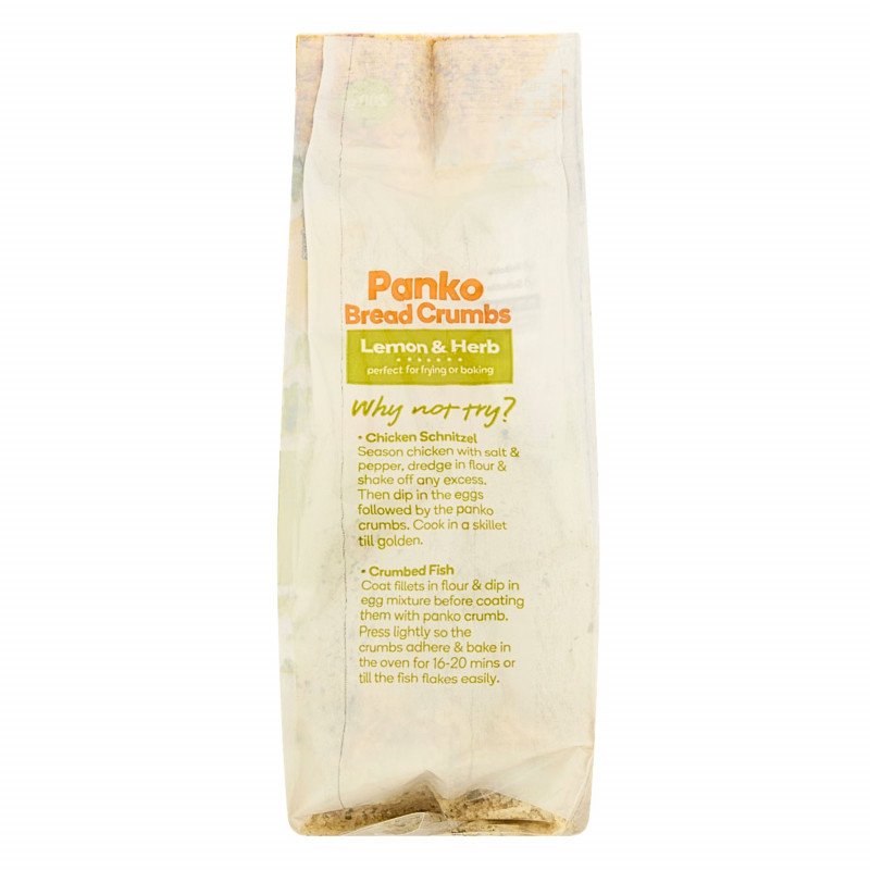 [CLEARANCE Expiry: 02/06/2026] Woolworths Panko Bread Crumbs Lemon & Herb 200g