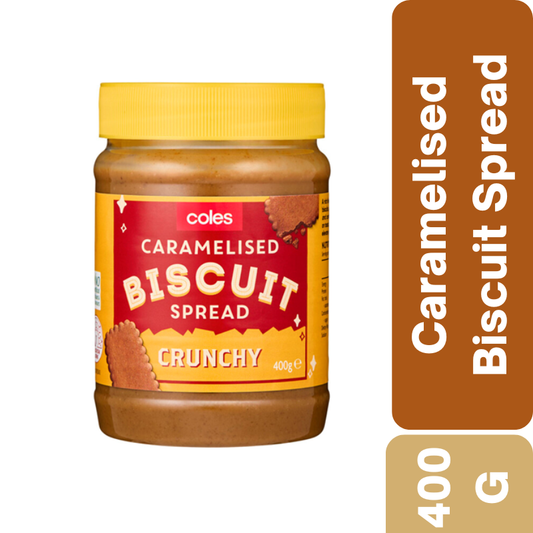 Coles Caramelised Biscuit Crunchy Spread 400g
