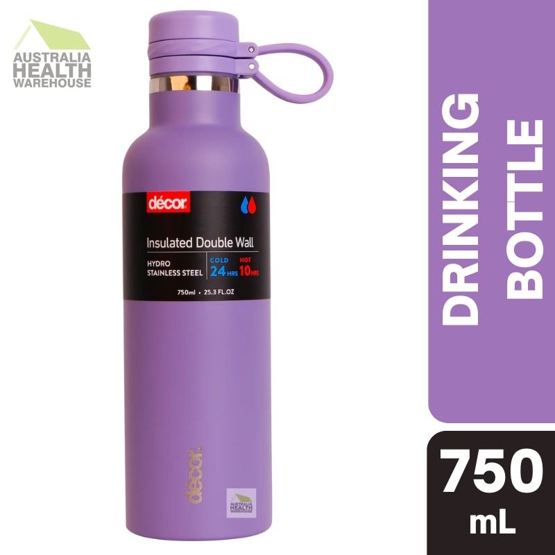 Decor Insulated Double Wall Hydro Stainless Steel Bottle 750mL (PURPLE)