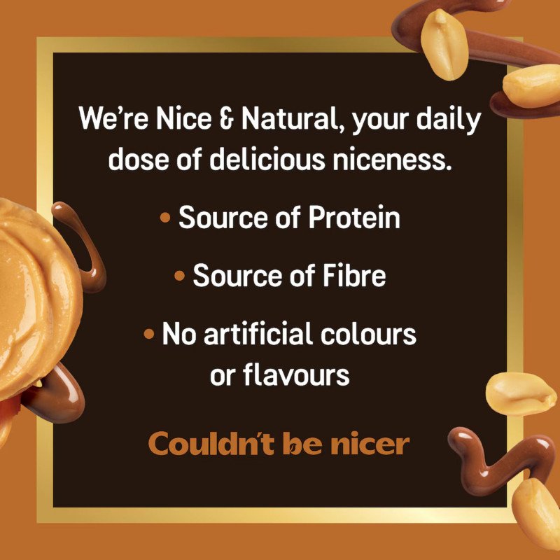[Expiry Date: 02/12/2026] Nice & Natural Nut Butter Bars Peanut Butter 5 Pack 175g