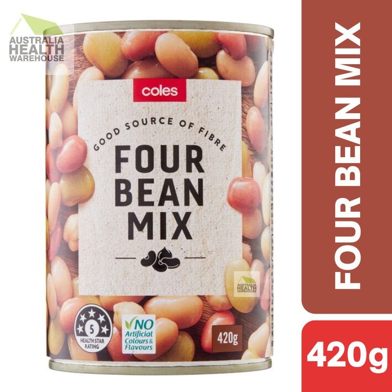 Coles Four Bean Mix 420g
