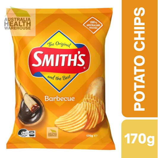 [CLEARANCE Expiry: 01/03/2026] Smith's Barbecue Flavoured Crinkle Cut Potato Chips 170g