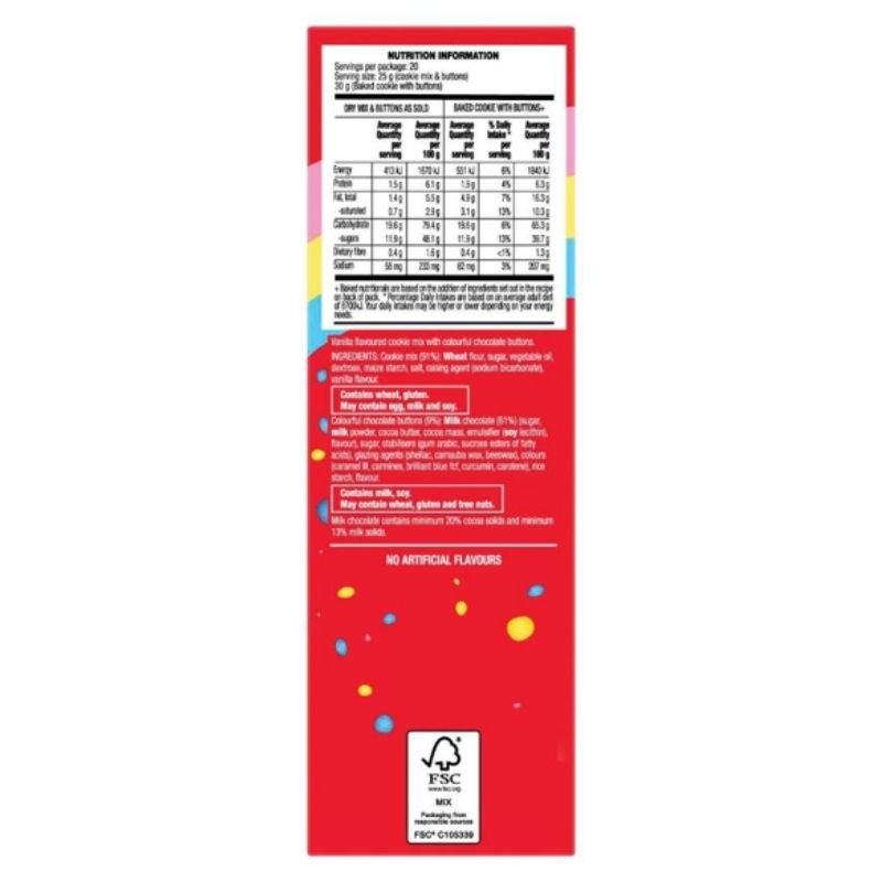 [Expiry Date: 13/03/2027] Betty Crocker Kids Rainbow Cookie Mix 495g