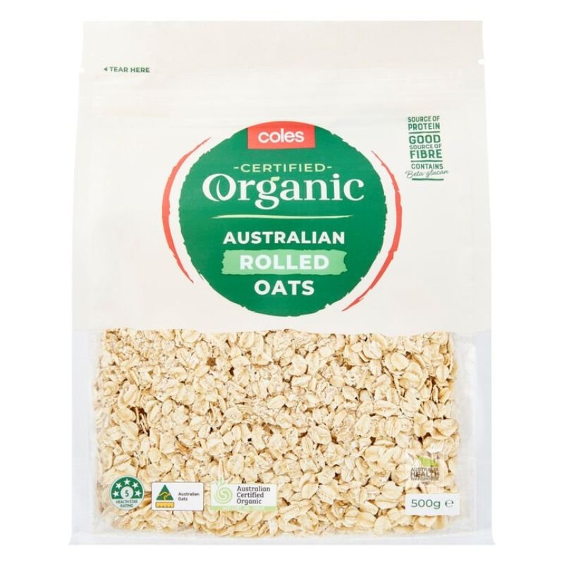[Expiry: 23/09/2026] Coles Australian Organic Rolled Oats 500g
