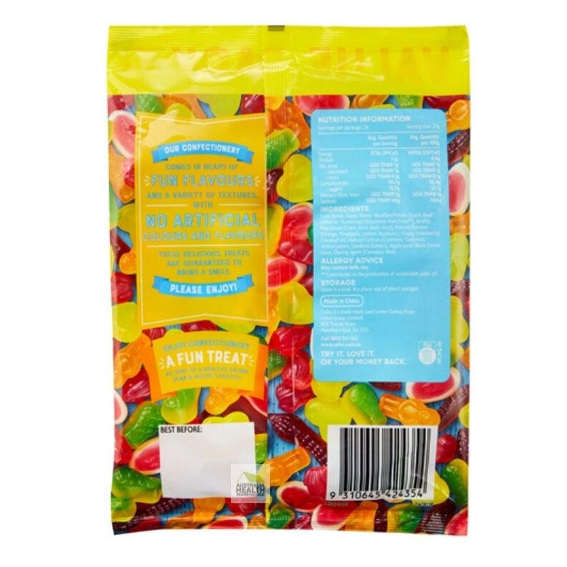 [CLEARANCE Expiry: 08/07/2026] Coles Party Mix Lollies 650g