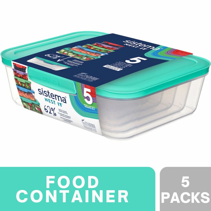 Sistema Nest It Nested Food Storage Containers 5 pack