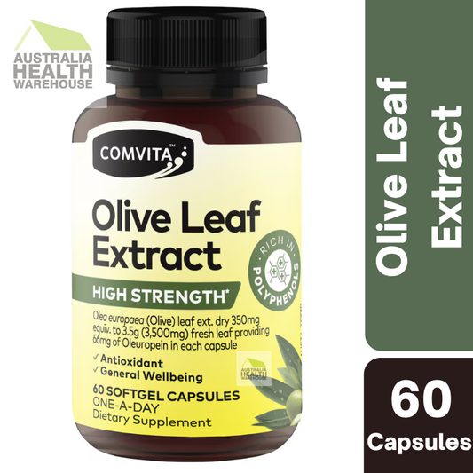 [Expiry: 04/2027] Comvita Olive Leaf Extract High Strength 60 Softgel Capsules