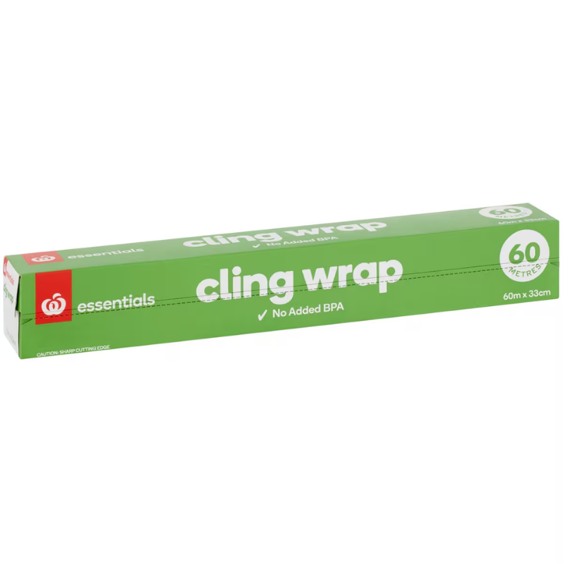 Woolworths Essentials Cling Wrap 60 Metres