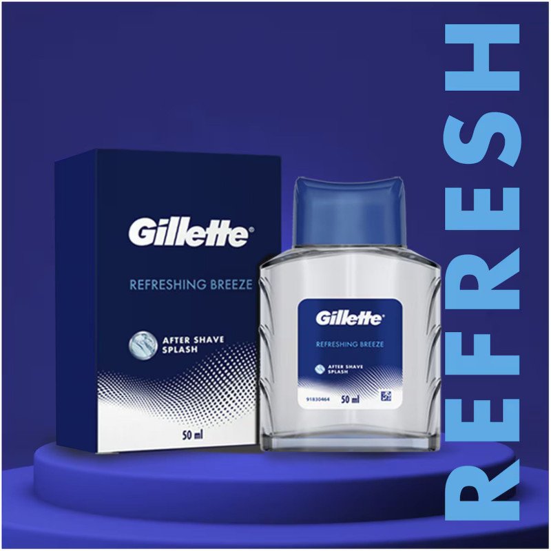 [CLEARANCE Expiry: 07/2026] Gillette Refreshing Breeze After Shave Splash 50mL