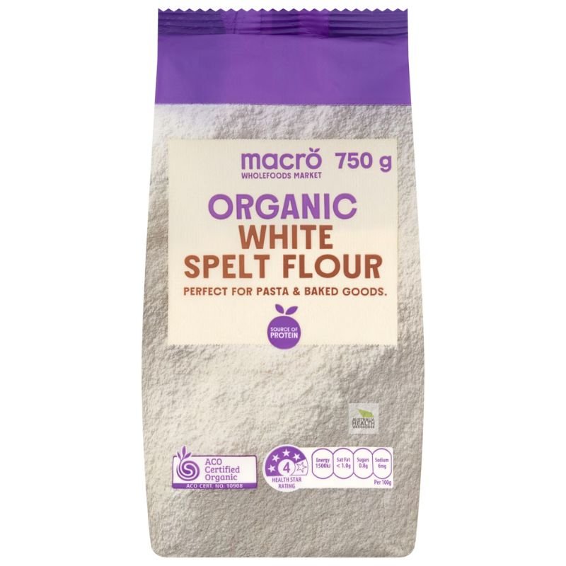 [CLEARANCE Expiry: 16/04/2026] Woolworths Macro Organic White Spelt Flour 750g