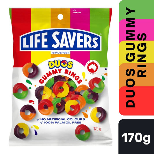 [Expiry Date: 10/11/2026] Life Savers Duos Gummy Rings 170g