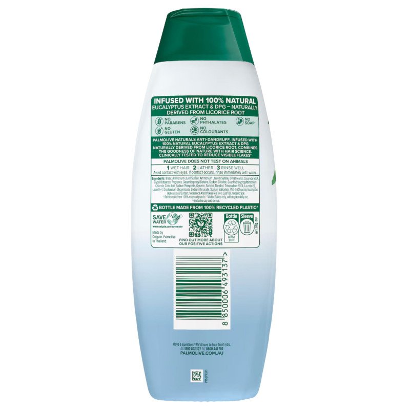 Palmolive Naturals Anti-Dandruff Scalp 2 In 1 Shampoo & Conditioner 350mL