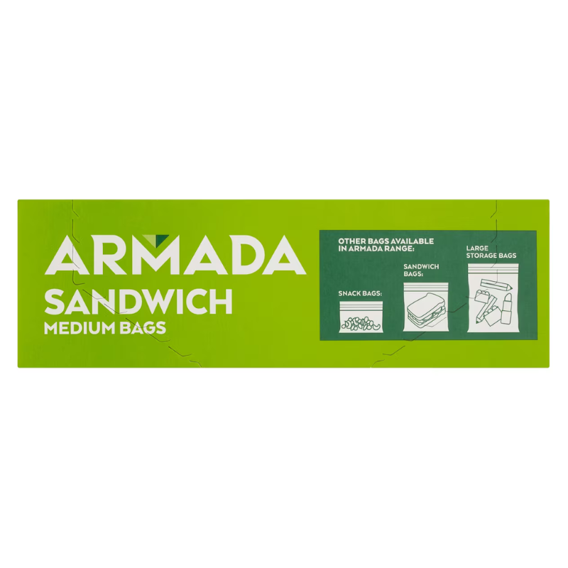 Armada Resealable Medium Sandwich Bags 120 Pack