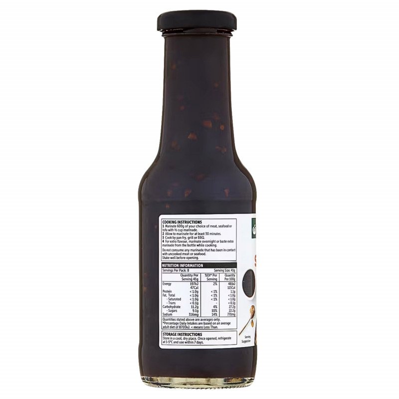 [Expiry: 08/01/2027] Woolworths Honey Soy & Garlic Marinade 330g