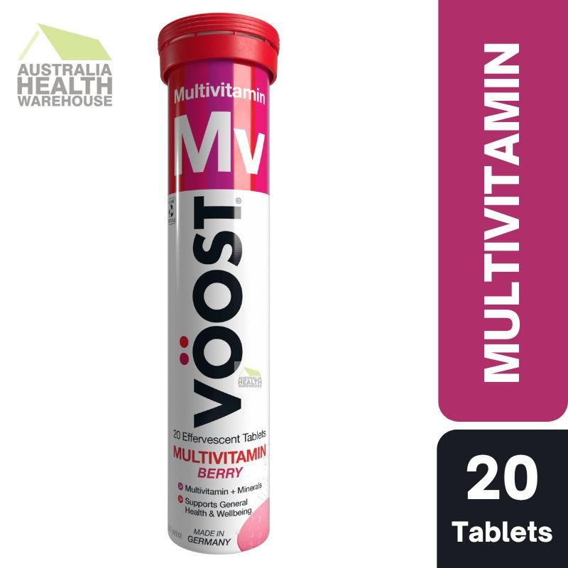 [CLEARANCE Expiry: 10/2024] Voost Multivitamin Effervescent Berry 20 Tablets