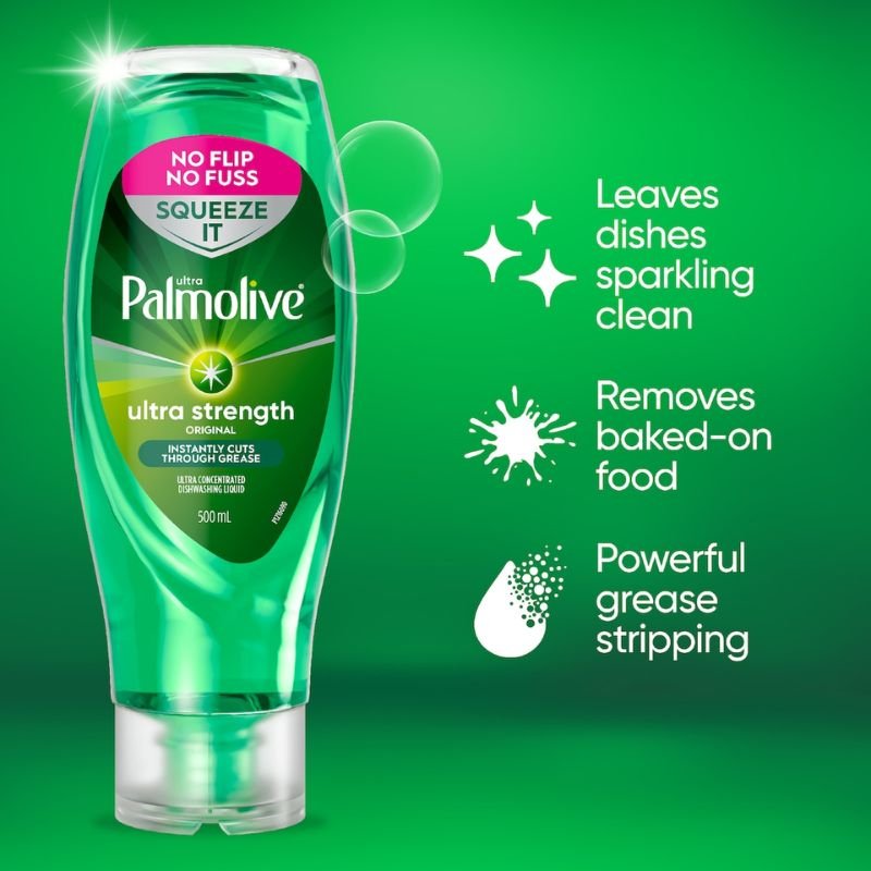 Palmolive Ultra Strength Original Squeeze It Dishwashing Liquid 500mL