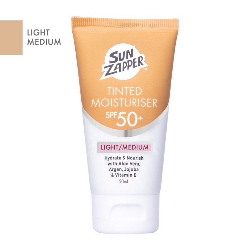 Sun Zapper Tinted Moisturiser SPF 50+ Light/Medium BB Cream 50mL