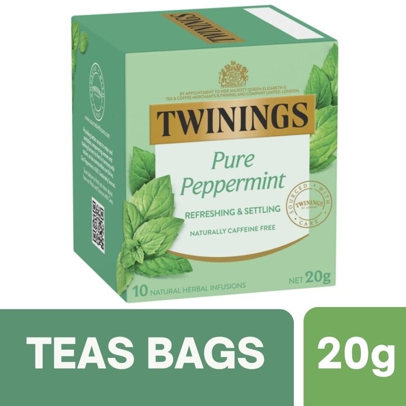 [Expiry: 02/10/2028] Twining's Pure Peppermint Infusions Tea Bags 10 Pack
