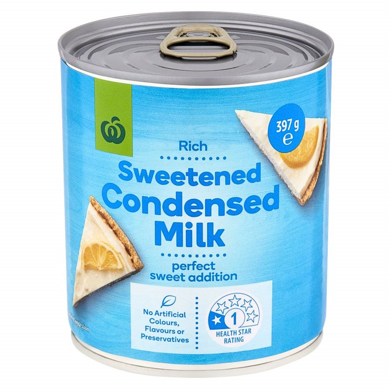 [Expiry: 28/03/2027] Woolworths Sweetened Condensed Milk 397g